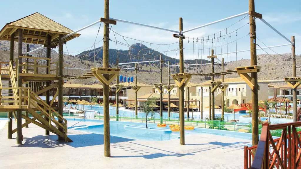 family friendly hotel in greece with swim up rooms