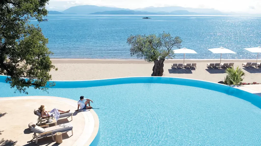 family friendly hotel in greece with swim up rooms