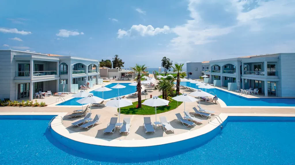 family friendly hotel in greece with swim up rooms