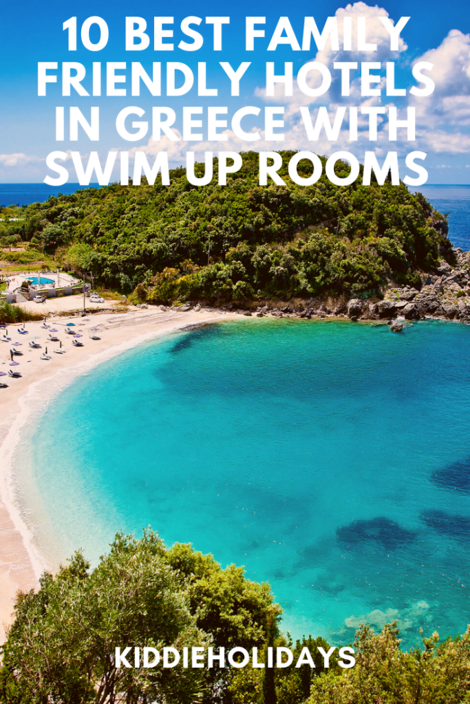 family friendly hotels in greece with swim up rooms