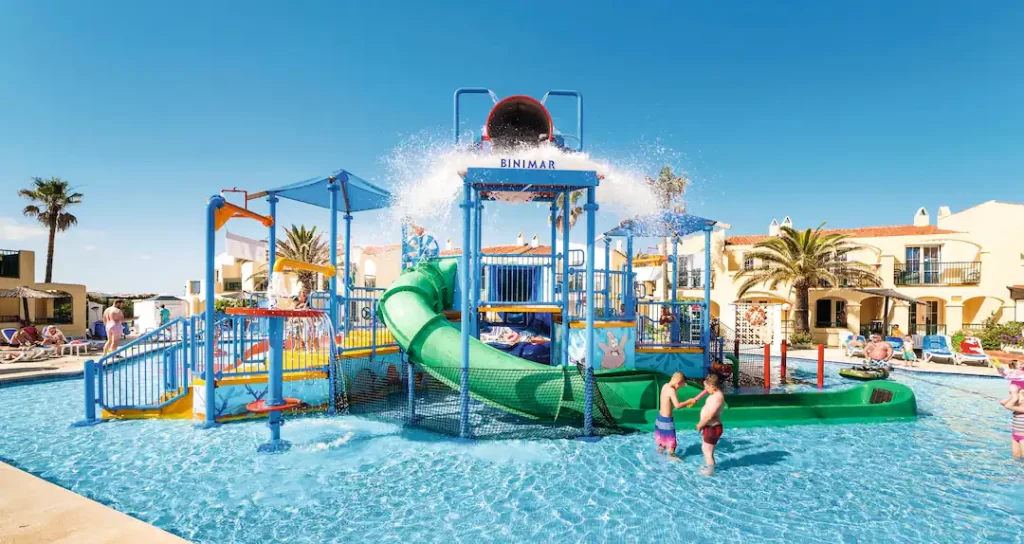 toddler friendly hotel menorca with a splash park