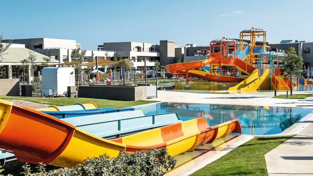 toddler friendly hotel in crete with waterslides