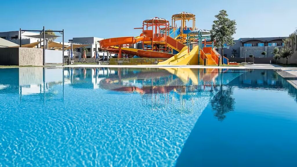 toddler friendly hotel in crete with waterslides