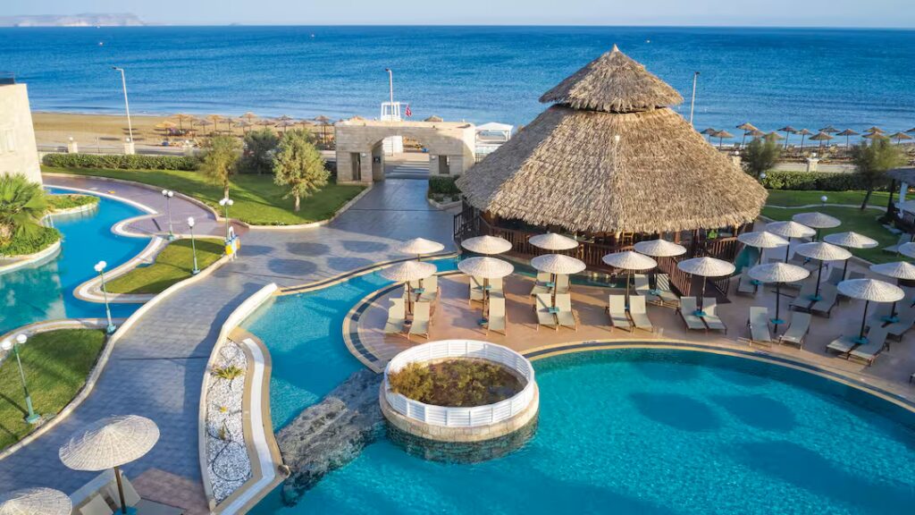Crete hotel with a splash park