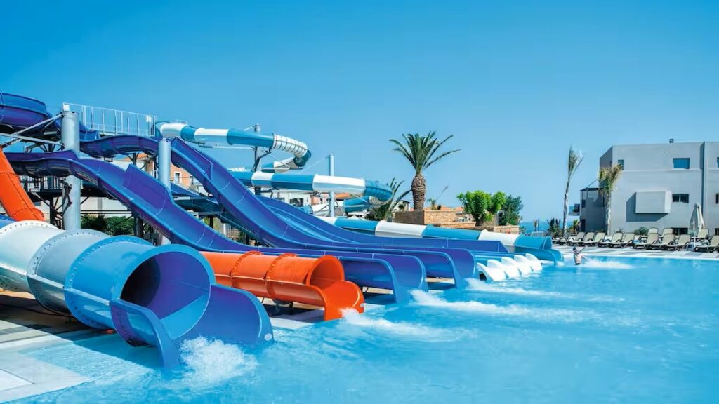 toddler friendly hotel in crete with a splash park