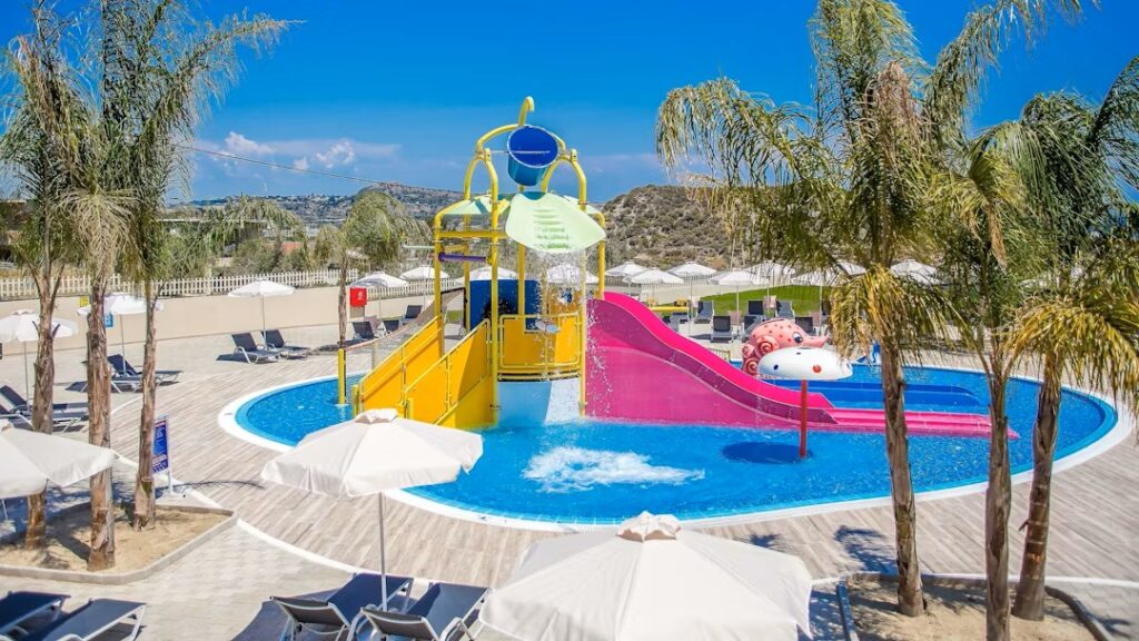 greece hotel with waterslides