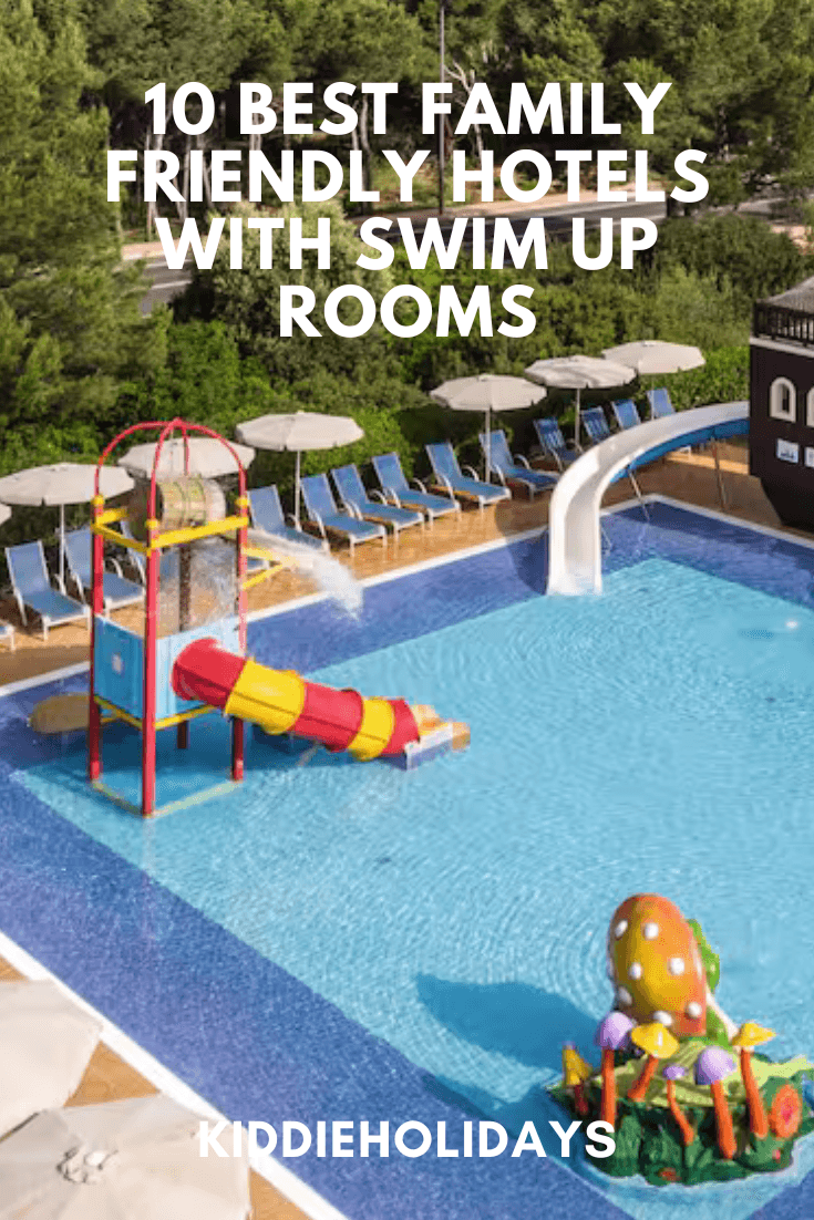 family friendly hotels with swim up rooms